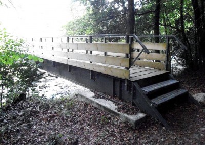 Passerelle piétonnière - Lac de la Crossetaz à Habère-Lullin