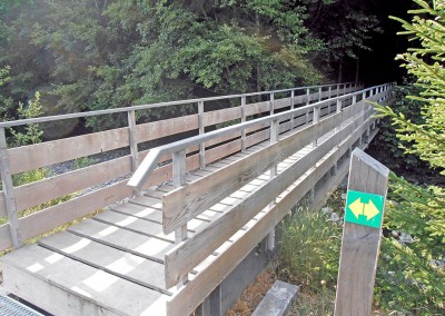 Passerelle piétonnière - Lac de la Crossetaz à Habère-Lullin